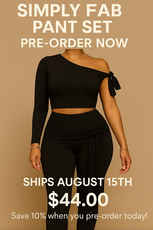 Pre-Order Simply Fab Two-Piece Pant Set