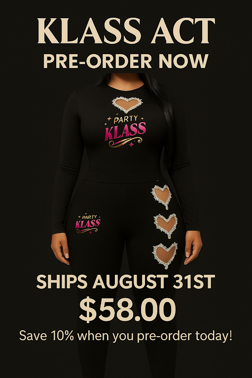 Pre-Order-Klass Act Two-Piece Set