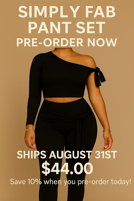 Pre-Order Simply Fab Two-Piece Pant Set