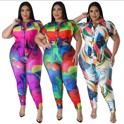 Color Burst Two-Piece Set